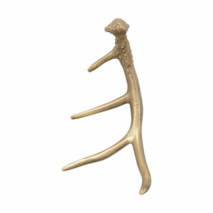 Creative Co-Op Aluminum Antler Decor, Gold Finish