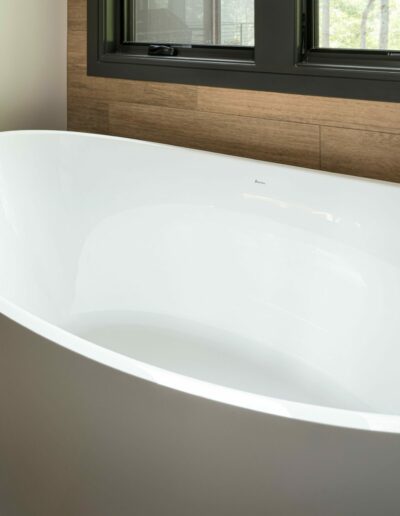 A large tub in the master bathroom