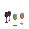 The Wine Savant Khen Frosted Colored Crystal Wine Glass