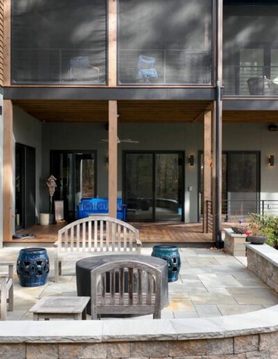 Modern Living At Versailles back patio